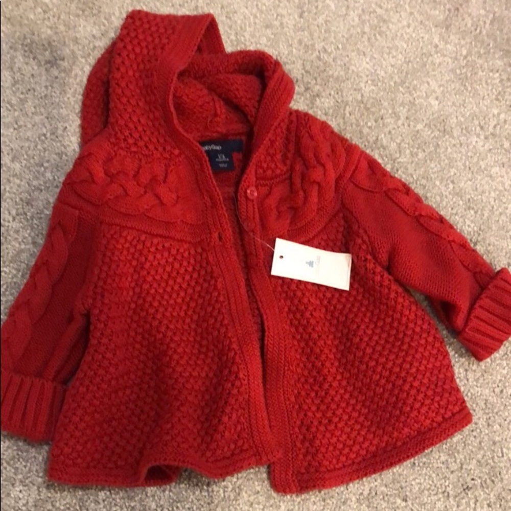 Baby gap - new with tags red sweater 3-6 months